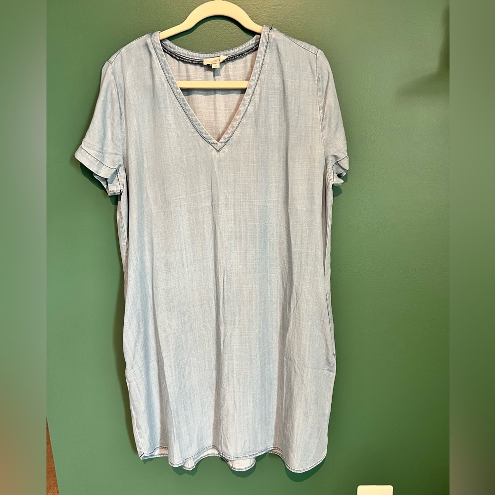 LOFT Chambray Dress